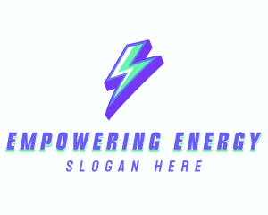 Thunder Bolt Electric logo design