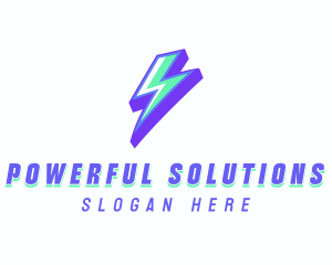 Thunder Bolt Electric logo design