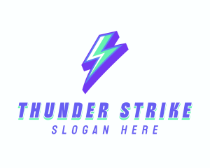 Thunder Bolt Electric logo design