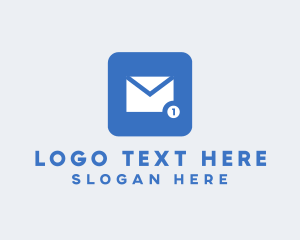 Blue Social Media Messaging App logo