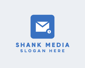 Blue Social Media Messaging App logo design