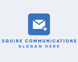 Blue Social Media Messaging App logo design