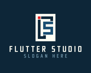 Business Company Letter FS logo design