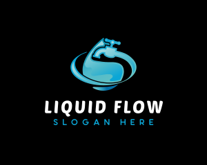 Water Plumbing Faucet logo design