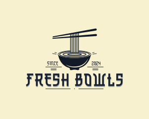 Ramen Noodles Bowl logo design