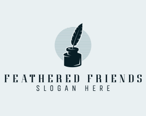 Feather Ink Writer logo design