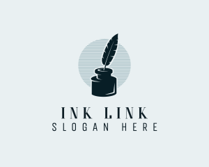 Feather Ink Writer logo design