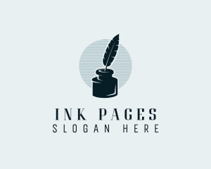 Feather Ink Writer logo design