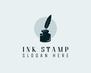 Feather Ink Writer logo design