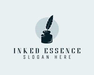 Feather Ink Writer logo design