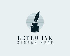 Feather Ink Writer logo design