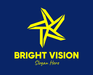 Bright Yellow Star logo design