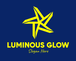 Bright Yellow Star logo design