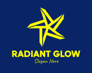 Bright Yellow Star logo design