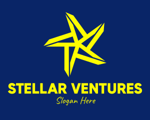 Bright Yellow Star logo design