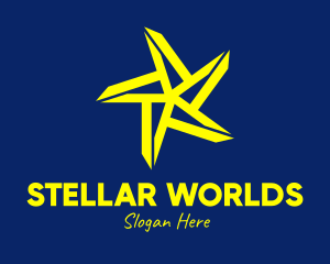 Bright Yellow Star logo design