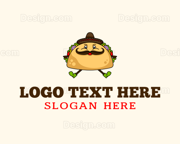 Mexican Taco Tortilla Logo