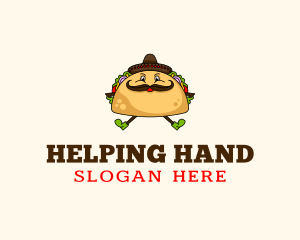 Mexican Taco Tortilla Logo