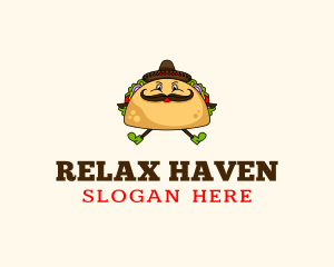 Mexican Taco Tortilla Logo