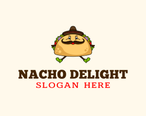 Mexican Taco Tortilla logo design