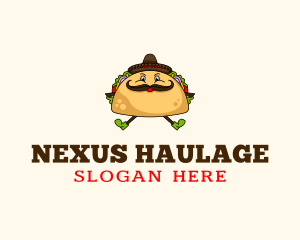 Mexican Taco Tortilla logo design