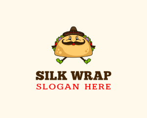 Mexican Taco Tortilla logo design