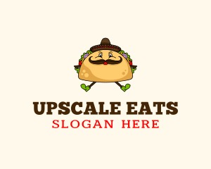 Mexican Taco Tortilla logo design