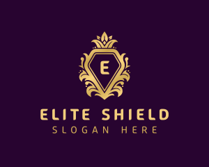 Diamond Crest Shield logo design