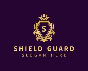 Diamond Crest Shield logo design