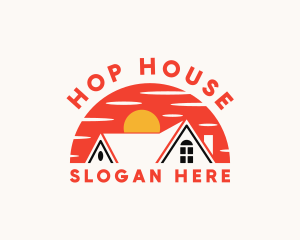 Residential House Roof logo design