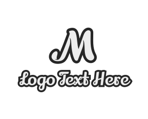 Generic Stylish Cursive Letter M logo