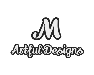 Generic Stylish Cursive Letter M Logo