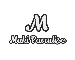 Generic Stylish Cursive Letter M logo design