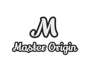 Generic Stylish Cursive Letter M logo design