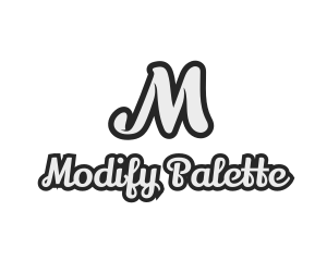 Generic Stylish Cursive Letter M logo design