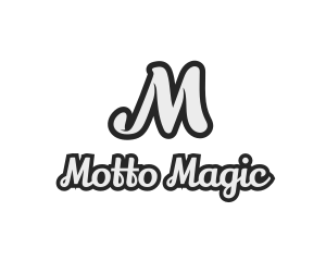 Generic Stylish Cursive Letter M logo design