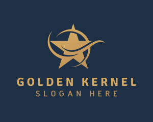 Golden Star Agency logo design