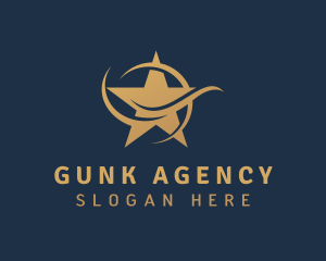 Golden Star Agency logo design