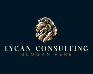 Luxury Regal Lion logo design