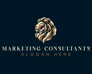 Luxury Regal Lion logo design