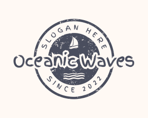 Nautical Boat Waves logo design