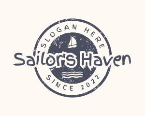 Nautical Boat Waves logo design