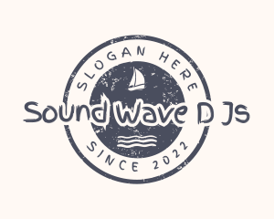 Nautical Boat Waves logo design