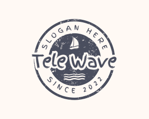 Nautical Boat Waves logo design