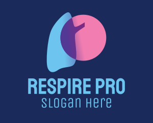 Respiratory Lung Organ logo design