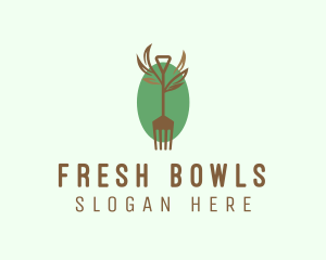 Organic Farm Fork  logo design