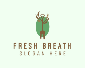 Organic Farm Fork  logo design