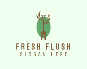 Organic Farm Fork  logo design