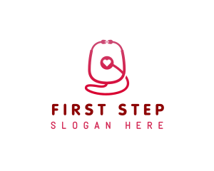 Stethoscope Health Doctor logo design