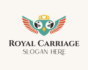 Royal Twin Parrot  logo design